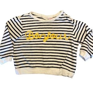 ZARA Bonjour Striped Top Size 12/18